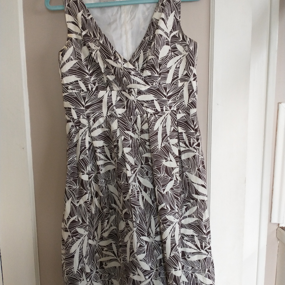Van Heusen cream and brown sundress